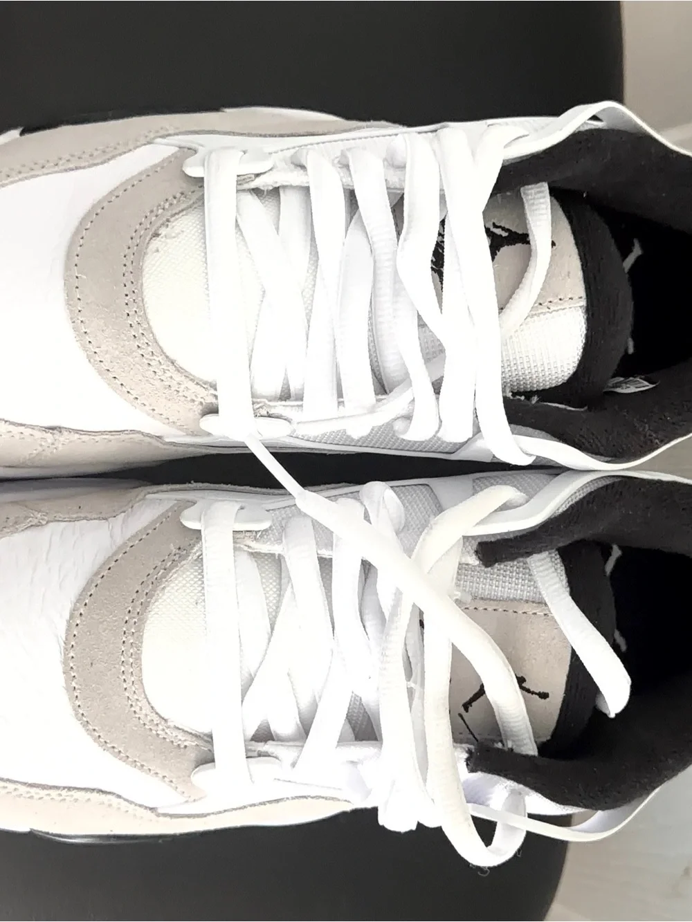 Jordan RM Men's White and Light Gray Low